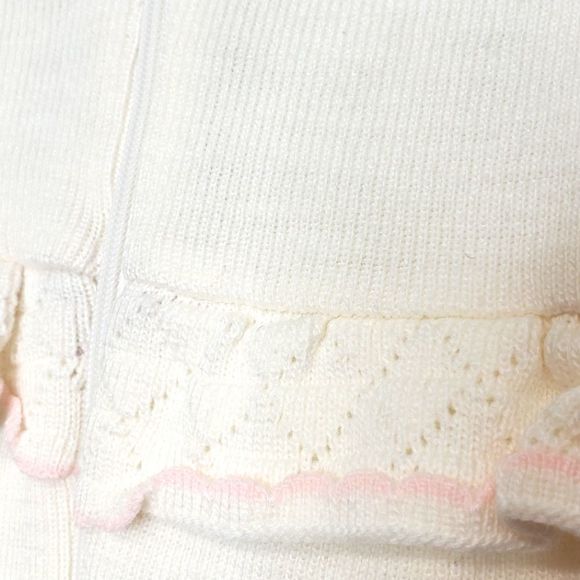 Vintage Baby Kisses Knit Romper Size 3/6 Months - Picture 5 of 15